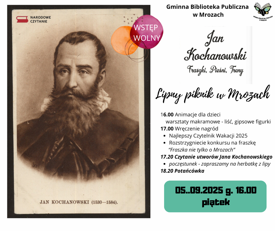 Plakat Jan Kochanowski