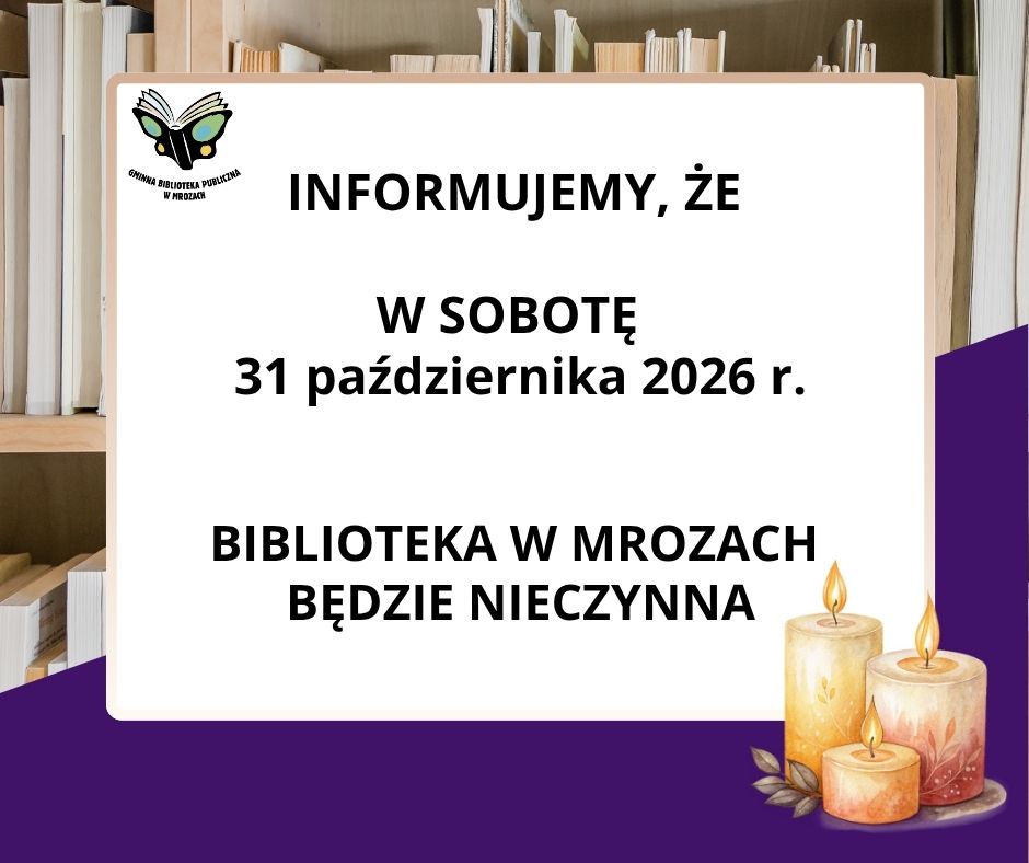 informacja biblioteka nieczynna
