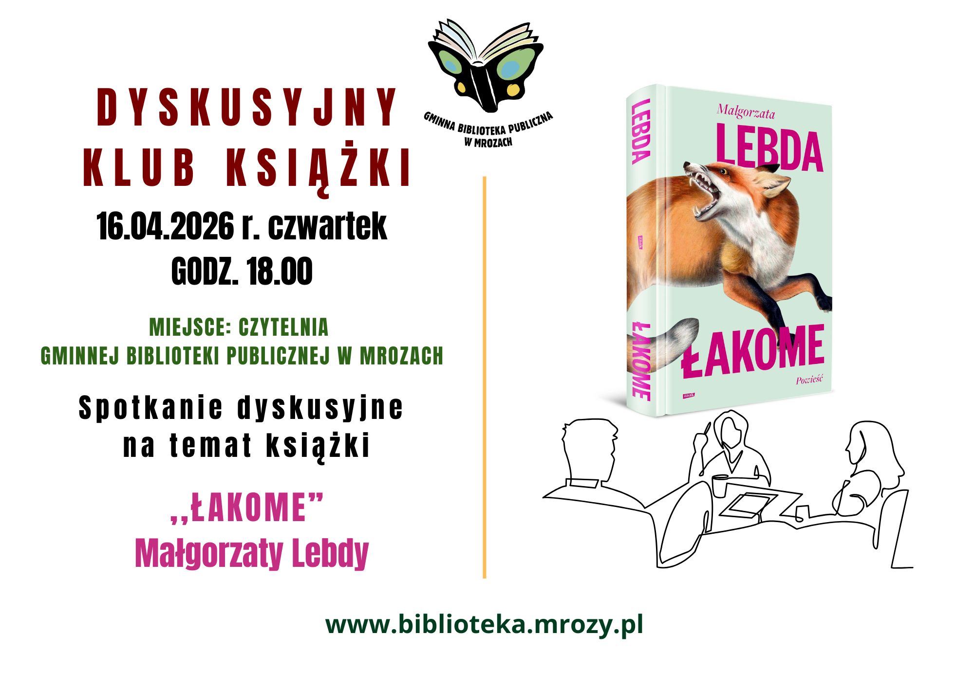 plakat informujący o&nbsp;spotkaniu