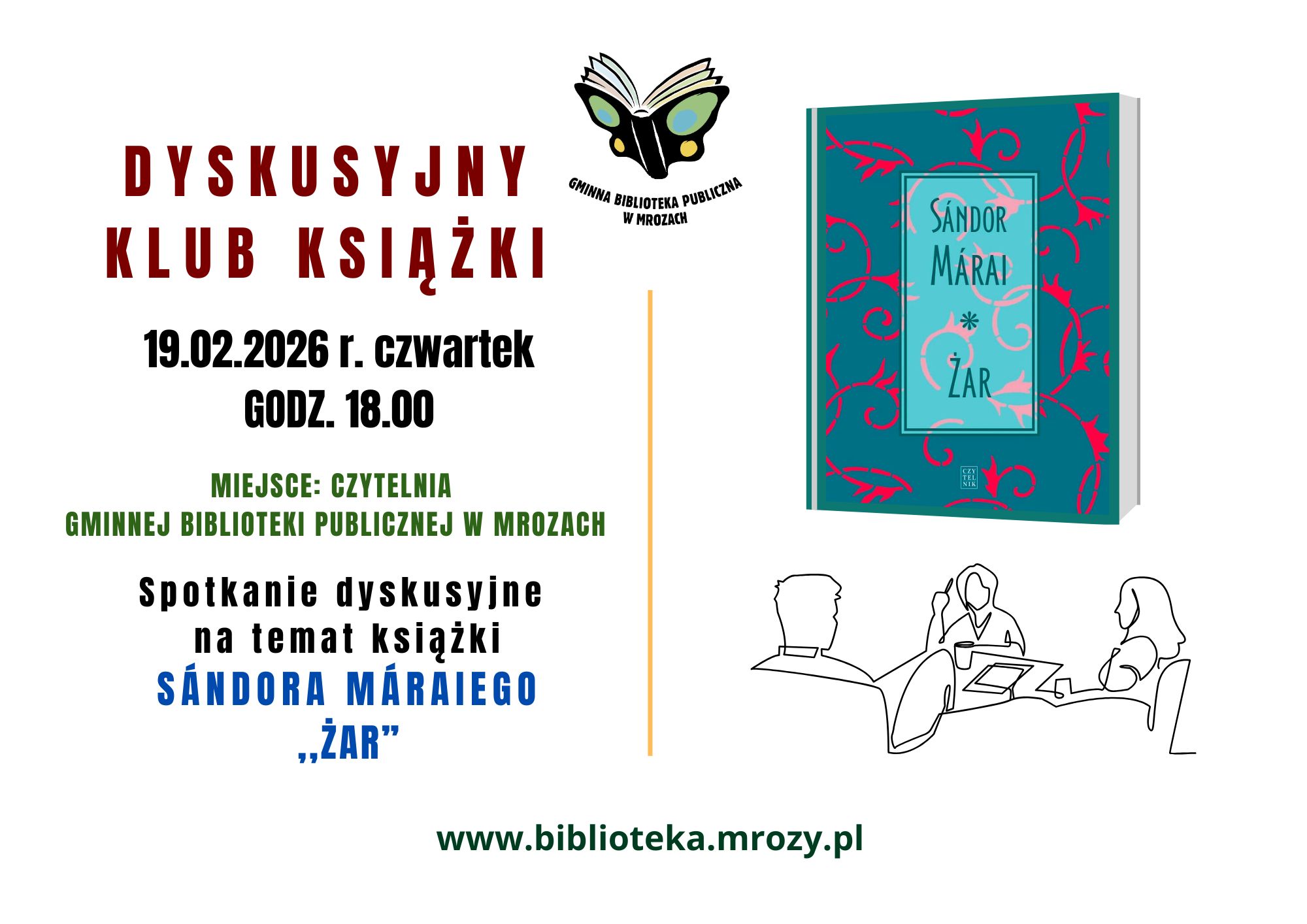 Plakat informujący o&nbsp;spotkaniu