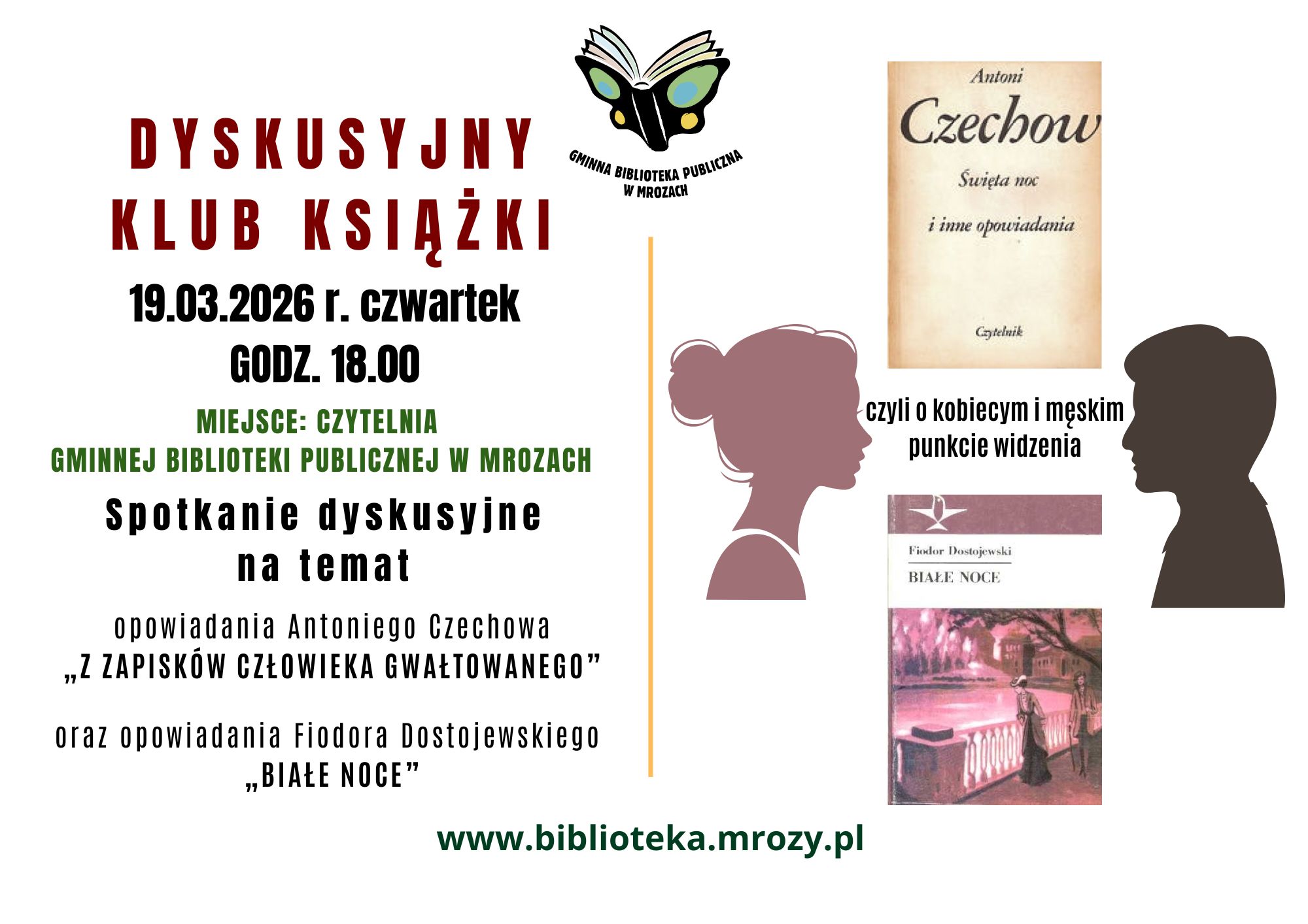 plakat informujący o&nbsp;spotkaniu