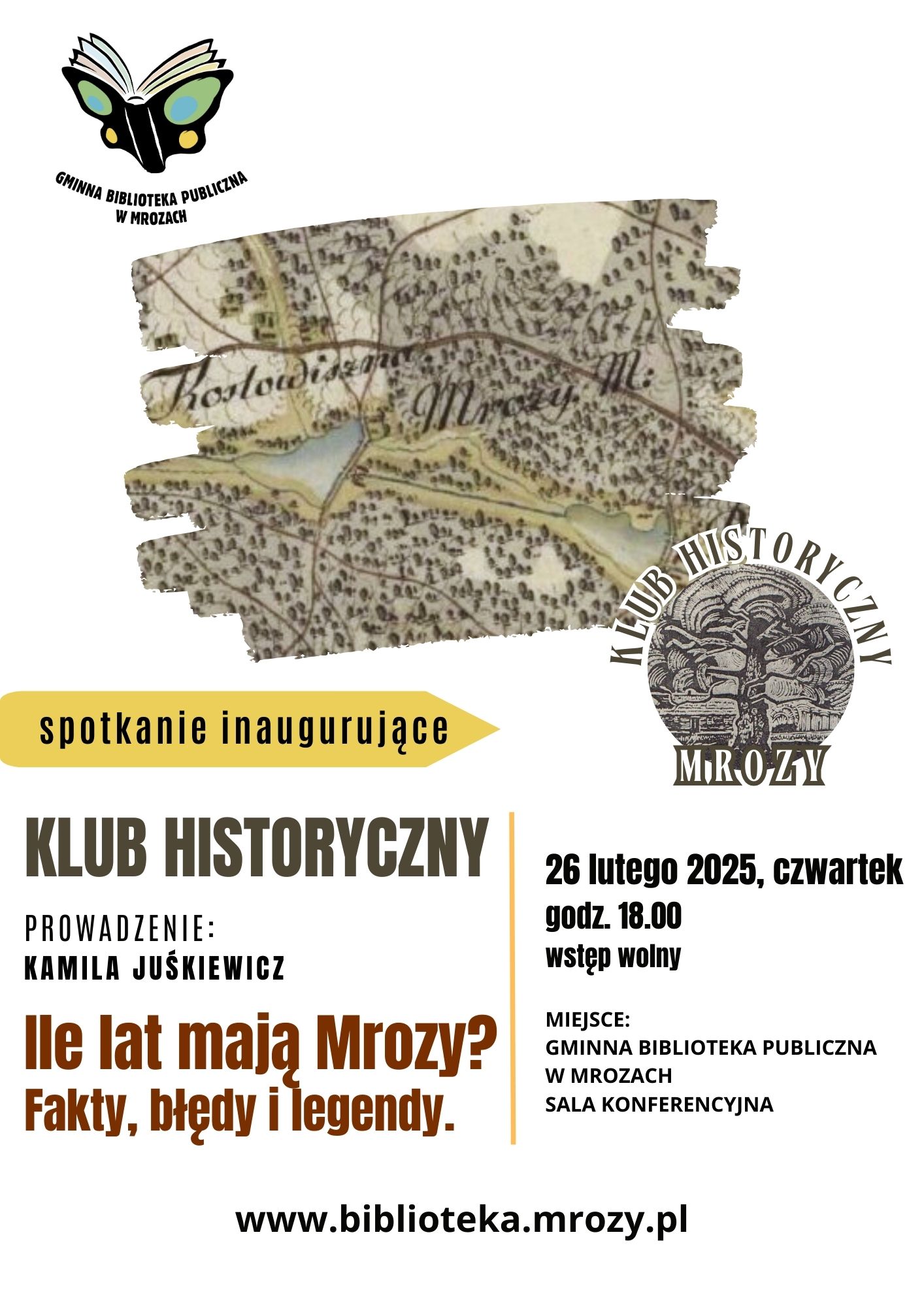 plakat informujący o&nbsp;spotkaniu