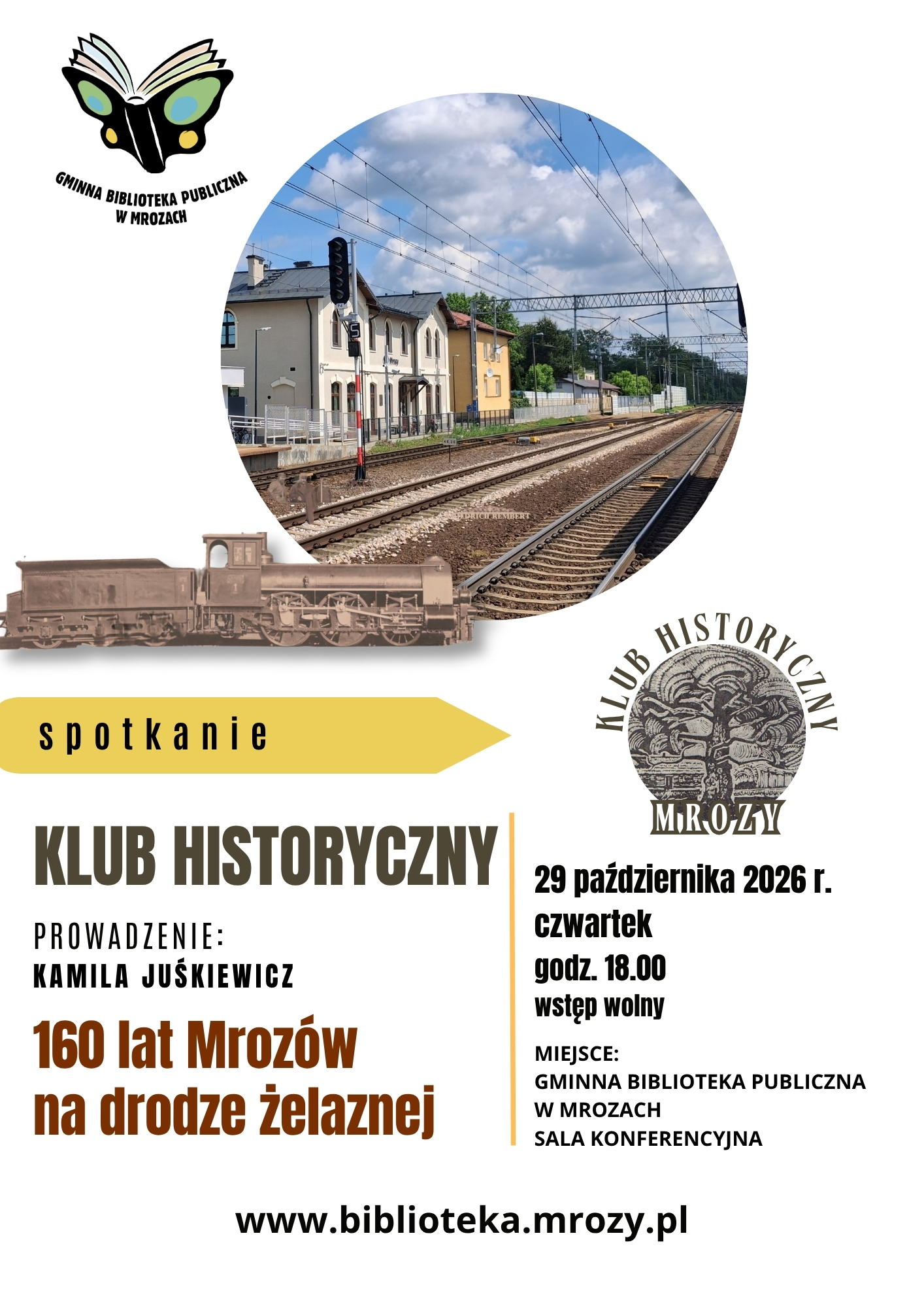 plakat promujący spotkanie Klubu Historycznego