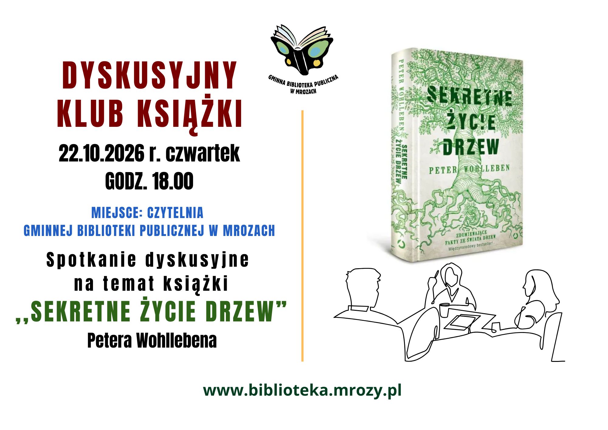 plakat informujący o&nbsp;spotkaniu