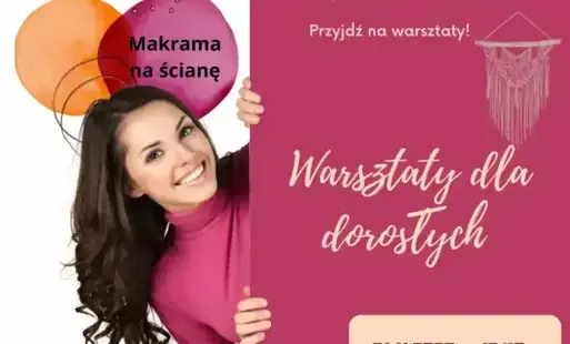 plakat informujący o warsztatach