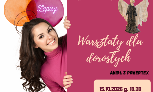 Plakat informujący o warsztatach